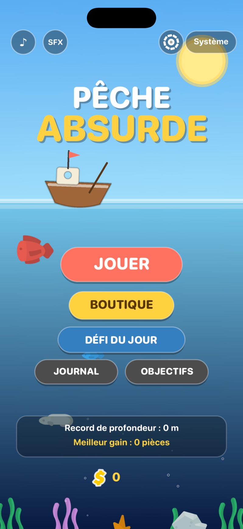 Capture de Absurd Fishing