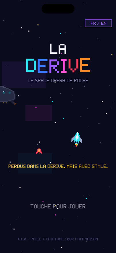 Écran titre de Nebulark : La Dérive